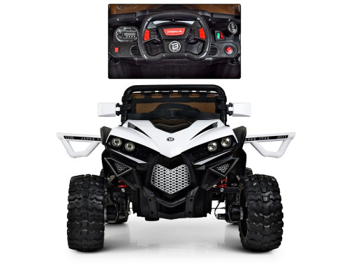 Дитячий електромобіль Джип Bambi Racer M 3804EBLR-1 з USB і MP3. Білий