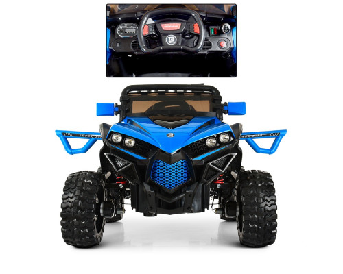Дитячий електромобіль Джип Bambi Racer M 3804EBLR-4 з USB і MP3. Синій