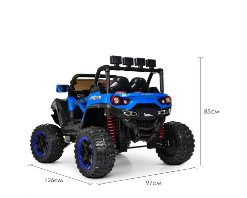 Дитячий електромобіль Джип Bambi Racer M 3804EBLR-4 з USB і MP3. Синій