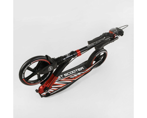 Самокат алюмінієвий - "Best Scooter" 10304 колеса PU, ФАРА, затискач керма