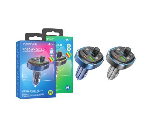 FM-модулятор BC47 BOROFONE BC47 PD30W+QC3.0