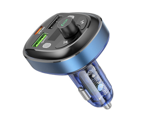 FM-модулятор BC47 BOROFONE BC47 PD30W+QC3.0 Синій