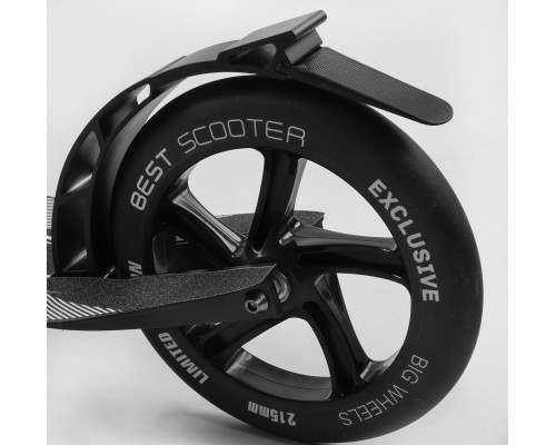Самокат алюмінієвий "Best Scooter" 41629 колеса PU із переднім амортизатором 