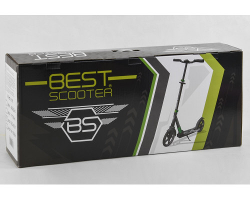 Самокат алюмінієвий "Best Scooter" 41629 колеса PU із переднім амортизатором 