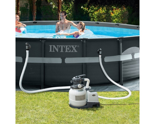 Пісочний фільтр-насос Intex 26646 SX2100, 6000 л/год для басейнів до 32700 л