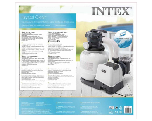 Пісочний фільтр-насос Intex 26646 SX2100, 6000 л/год для басейнів до 32700 л