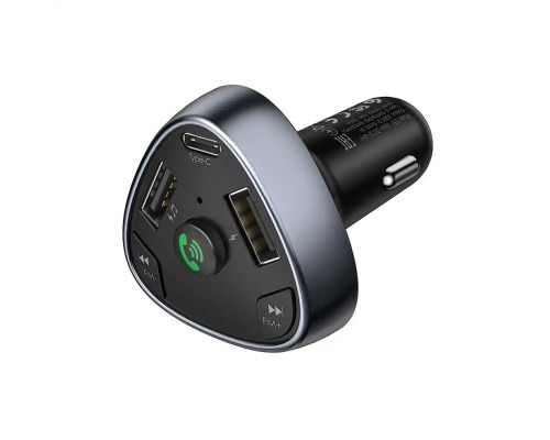FM модулятор HOCO E51 PD 18W+QC 3.0 Black