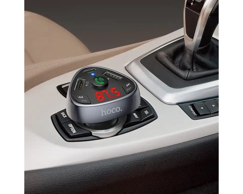 FM модулятор HOCO E51 PD 18W+QC 3.0 Black