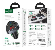 FM модулятор HOCO E51 PD 18W+QC 3.0 Black