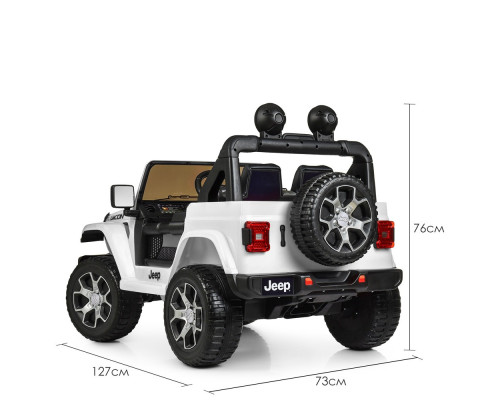 Дитячий електромобіль Джип Jeep Bambi Racer M 4176EBLR-1. Білий