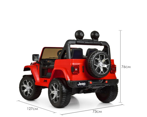 Дитячий електромобіль Джип Jeep Bambi Racer M 4176EBLR-3. Червоний