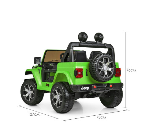 Дитячий електромобіль Джип Jeep Bambi Racer M 4176EBLR-5. Салатовий