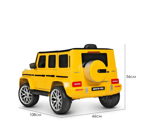 Дитячий електромобіль Bambi Mercedes-Benz G-class M 4214EBLR-6. Жовтий