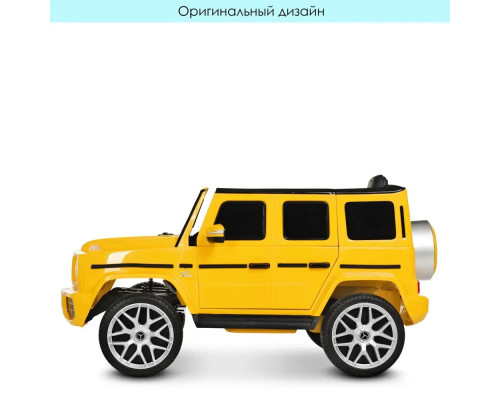 Дитячий електромобіль Bambi Mercedes-Benz G-class M 4214EBLR-6. Жовтий