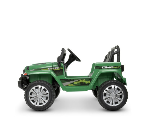 Дитячий електромобіль Джип Bambi M 4557EBLR-10 з пультом керування. Зелений