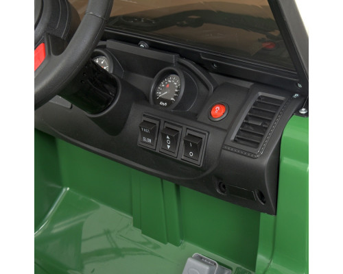 Дитячий електромобіль Джип Bambi M 4557EBLR-10 з пультом керування. Зелений