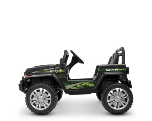 Дитячий електромобіль Джип Bambi M 4557EBLR-2 з пультом керування. Чорний
