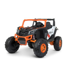 Дитячий двомісний електромобіль Баггі Bambi M 4567EBLR-7-2 з планшетом. Помаранчевий