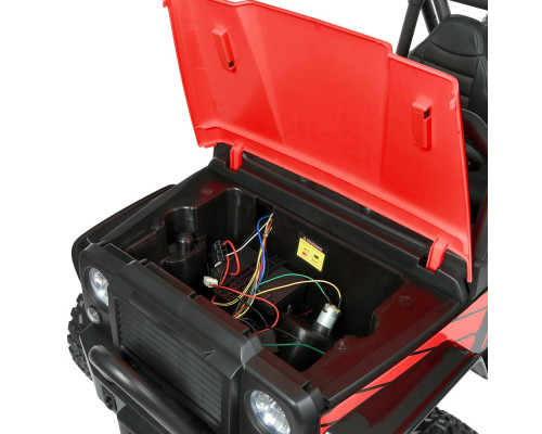 Дитячий електромобіль Джип Bambi M 4878EBLR-3 (24V) з музикою і світлом. Червоний