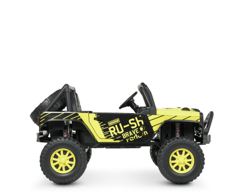 Дитячий електромобіль Джип Bambi M 4878EBLR-6 (24V) з музикою і світлом. Жовтий