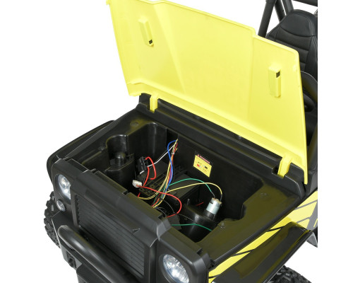 Дитячий електромобіль Джип Bambi M 4878EBLR-6 (24V) з музикою і світлом. Жовтий