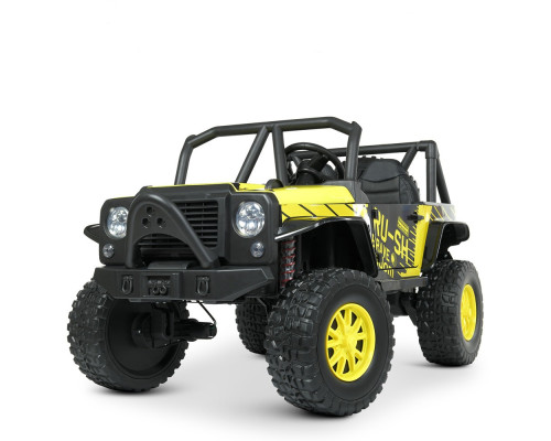 Дитячий електромобіль Джип Bambi M 4878EBLR-6 (24V) з музикою і світлом. Жовтий