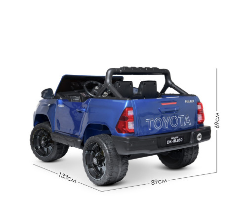 Дитячий електромобіль Джип Toyota BambiM 4919EBLRS-4 з пультом керування. Синій