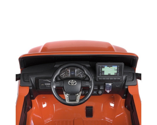 Дитячий електромобіль Джип Toyota Bambi M 4919EBLRS-7 з пультом керування. Помаранчевий