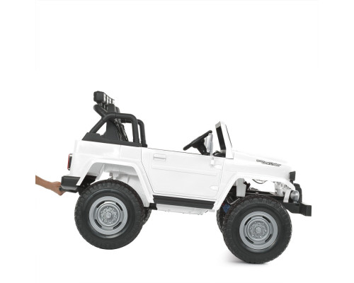 Дитячий електромобіль Джип Toyota Bambi M 4968EBLR-1 (24V) з пультом управління. Білий
