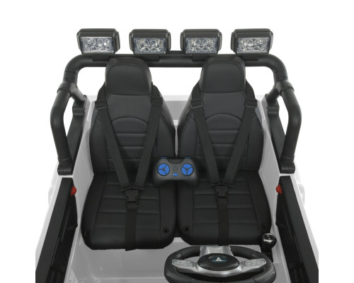 Дитячий електромобіль Джип Toyota Bambi M 4968EBLR-1 (24V) з пультом управління. Білий