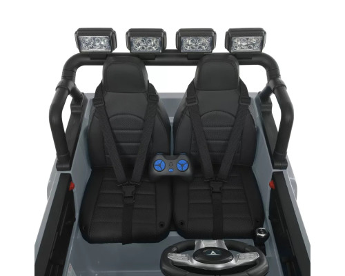 Дитячий електромобіль Джип Toyota Bambi M 4968EBLR-11 (24V) з пультом управління. Сірий