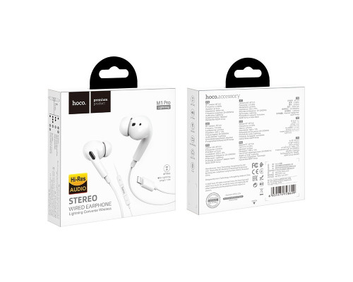 Навушники HOCO M1 Pro Lightning White