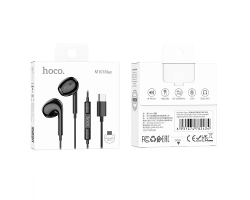 Навушники з мікрофоном Hoco M101 Max Type-C Black