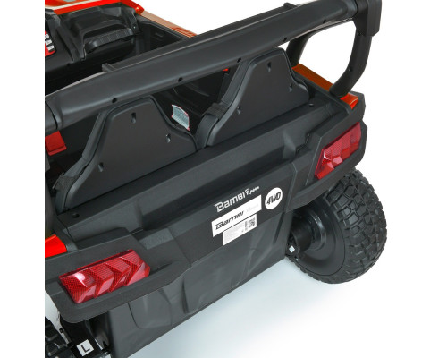 Дитячий двомісний електромобіль Джип Bambi M 5019EBLR-3 (24V) з пультом керування. Червоний