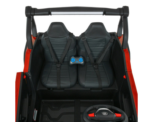 Дитячий двомісний електромобіль Джип Bambi M 5019EBLR-3 (24V) з пультом керування. Червоний