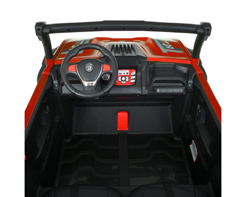 Дитячий двомісний електромобіль Джип Bambi M 5019EBLR-3 (24V) з пультом керування. Червоний