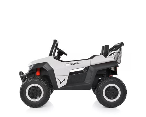 Дитячий двомісний електромобіль Джип Bambi M 5025EBLR-1(24V) з пультом керування. Білий