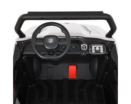 Дитячий двомісний електромобіль Джип Bambi M 5025EBLR-1(24V) з пультом керування. Білий