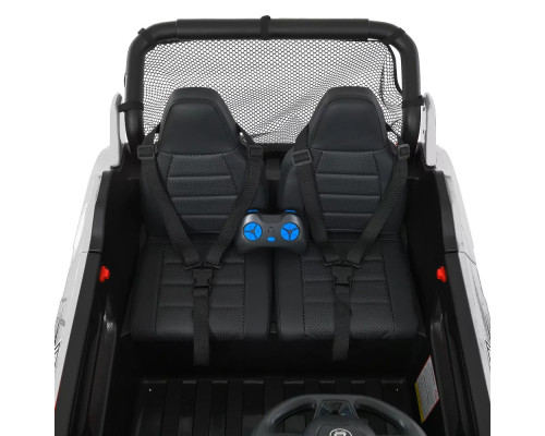 Дитячий двомісний електромобіль Джип Bambi M 5025EBLR-1(24V) з пультом керування. Білий