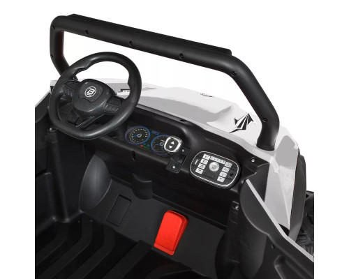 Дитячий двомісний електромобіль Джип Bambi M 5025EBLR-1(24V) з пультом керування. Білий