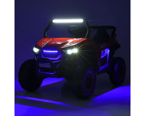 Дитячий двомісний електромобіль Джип Bambi M 5025EBLR-1(24V) з пультом керування. Білий