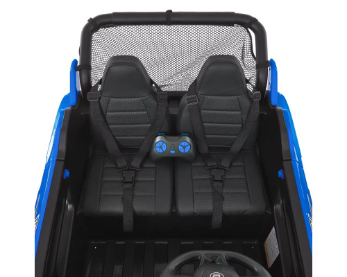 Дитячий двомісний електромобіль Джип Bambi M 5025EBLR-4 (24V) з пультом управління. Синій