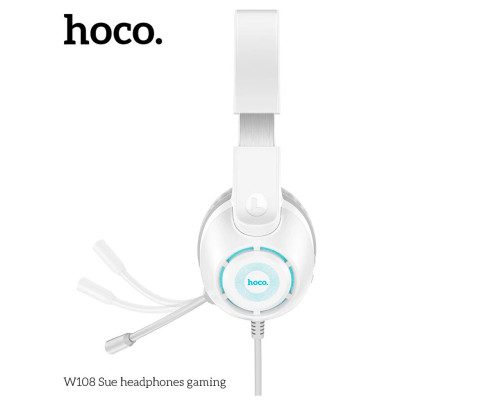 Ігрові навушники Hoco W108 Sue Білий
