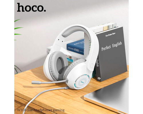 Ігрові навушники Hoco W108 Sue Білий