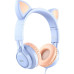 Навушники Hoco W36 Cat Ear Блакитний