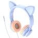 Навушники Hoco W36 Cat Ear Блакитний