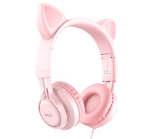 Навушники Hoco W36 Cat Ear Рожевий