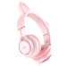 Навушники Hoco W36 Cat Ear Рожевий