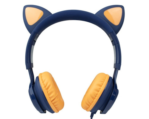 Навушники Hoco W36 Cat Ear Темносиній