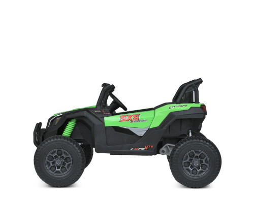 Дитячий двомісний електромобіль Bambi M 5725EBLR-5(24V) з пультом управління. Зелений